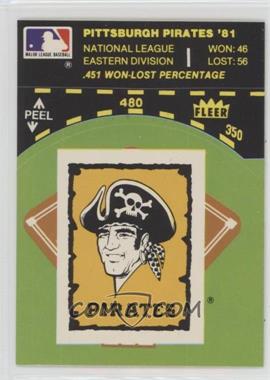 1982 Fleer - Team Stickers Inserts #_PIPI.6 - Pittsburgh Pirates Team