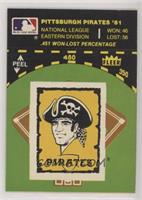 Pittsburgh Pirates Logo/Stat Line (On Baseball Diamond)