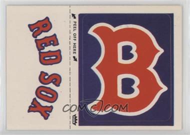 1982 Fleer - Team Stickers Inserts #BRSE - Boston Red Sox Hat Emblem