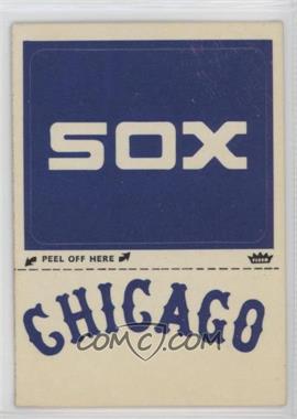 1982 Fleer - Team Stickers Inserts #CHWE.1 - Chicago White Sox Emblam (Puzzle on Back) [EX to NM]