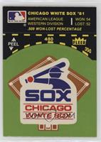 Chicago White Sox Logo/Stat Tab (on baseball diamond)