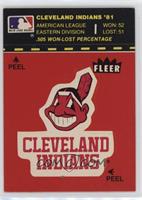 Cleveland Indians Logo/Stat Tab (Puzzle on Back) [EX to NM]