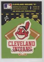 Cleveland Indians Logo/Stat Tab (on baseball diamond)