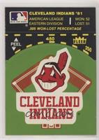 Cleveland Indians Logo/Stat Tab (on baseball diamond)