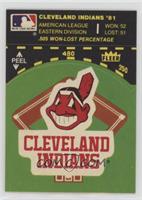 Cleveland Indians Logo/Stat Tab (on baseball diamond) [EX to NM]