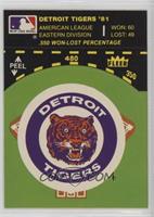 Detroit Tigers Logo/Stat Tab (on baseball diamond)