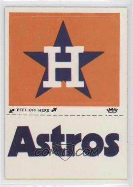 1982 Fleer - Team Stickers Inserts #HOAE - Houston Astros Hat Emblem
