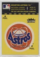 Houston Astros Logo/Stat Line (Puzzle on Back)