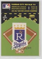 Kansas City Royals Logo/Stat Tab (on baseball diamond)