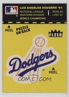 Los Angeles Dodgers Team (Puzzle on Back)