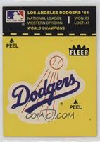 Los Angeles Dodgers Team (Puzzle on Back)