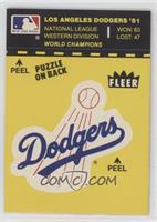 Los Angeles Dodgers Team (Puzzle on Back)