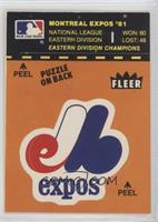 Montreal Expos Logo/Stat Line (Puzzle on Back)