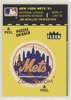 New York Mets Logo/Stat Line (Puzzle on Back)