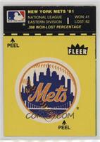 New York Mets Logo/Stat Line (Puzzle on Back)