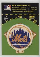 New York Mets Logo/Stat Line (on baseball diamond)
