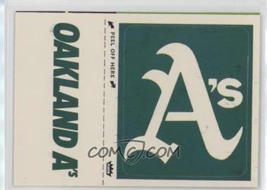 1982 Fleer - Team Stickers Inserts #OAAE - Oakland Athletics Hat Emblem