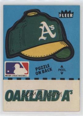 1982 Fleer - Team Stickers Inserts #OAAH.2 - Oakland Athletics Hat (Puzzle on Back)