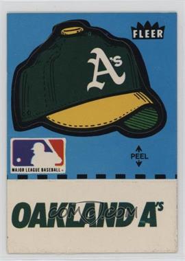 1982 Fleer - Team Stickers Inserts #OAAH.2 - Oakland Athletics Hat (Puzzle on Back)