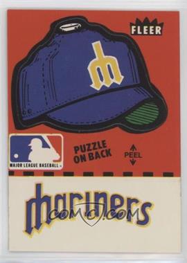 1982 Fleer - Team Stickers Inserts #SEMH.2 - Seattle Mariners Hat (Puzzle on Back)