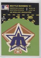 Seattle Mariners Logo/Stat Tab (on baseball diamond)