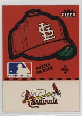 1982 Fleer - Team Stickers Inserts #SLCH.2 - St. Louis Cardinals Hat (Puzzle on Back)