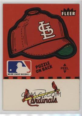 1982 Fleer - Team Stickers Inserts #SLCH.2 - St. Louis Cardinals Hat (Puzzle on Back)