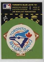 Toronto Blue Jays Logo/Stat Tab (on baseball diamond)