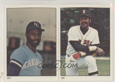 1982 Fleer Stamps - [Base] #207-163 - Willie Wilson, Jim Rice [EX to NM]