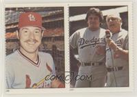 Gene Tenace, Fernando Valenzuela, Tommy Lasorda