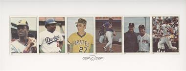 1982 Fleer Stamps - Block of 10 #_NoN - Ben Oglivie, Pedro Guerrero, Kent Tekulve, Jeff Reardon, Jeff Burroughs, Don Aase, Hal McRae, Steve Comer, Scott McGregor, Ken Reitz