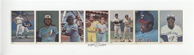 1982 Fleer Stamps - Block of 10 #_NoN - Buddy Bell, George Brett, Steve Rogers, U.L. Washington, Dave Parker, Steve Carlton, Rick Cerone, Graig Nettles, Al Oliver, John Mayberry, Lou Whitaker, Fernando Valenzuela, Warren Spahn, Rich Gossage [Poor to Fair]