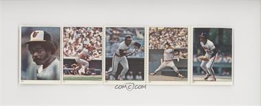 1982 Fleer Stamps - Block of 10 #_NoN - Mike Torrez, Bill Madlock, Rick Cerone, Buddy Bell, Mike Tyson, Eddie Murray, Dave Collins, Dan Ford, Milt Wilcox, Rod Carew