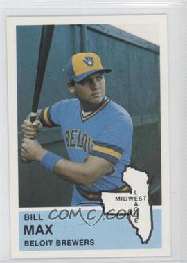 1982 Fritsch Midwest League Stars of Tomorrow - [Base] #184 - Bill Max