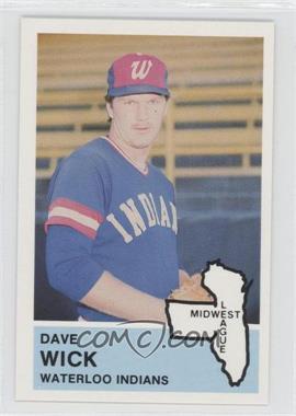 1982 Fritsch Midwest League Stars of Tomorrow - [Base] #262 - Dave Wick