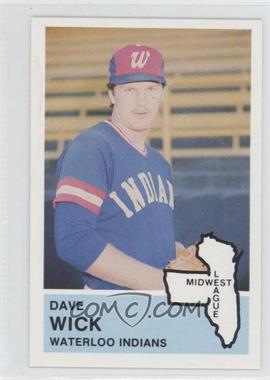 1982 Fritsch Midwest League Stars of Tomorrow - [Base] #262 - Dave Wick