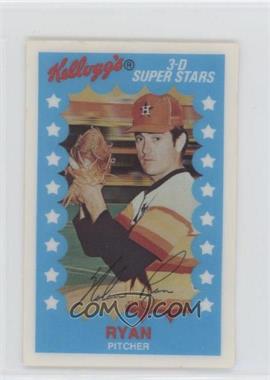 1982 Kellogg's 3-D Super Stars - [Base] #11 - Nolan Ryan