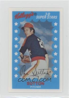 1982 Kellogg's 3-D Super Stars - [Base] #21 - Don Sutton