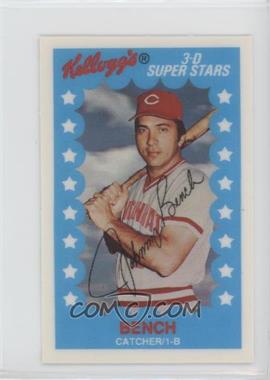 1982 Kellogg's 3-D Super Stars - [Base] #30 - Johnny Bench