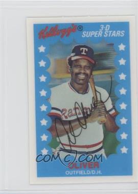 1982 Kellogg's 3-D Super Stars - [Base] #61 - Al Oliver [EX to NM]