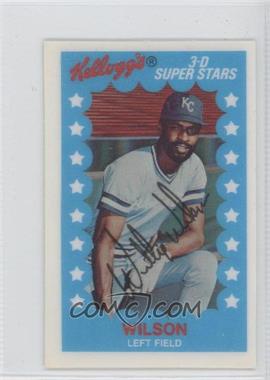 1982 Kellogg's 3-D Super Stars - [Base] #62 - Willie Wilson