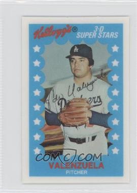 1982 Kellogg's 3-D Super Stars - [Base] #9 - Fernando Valenzuela