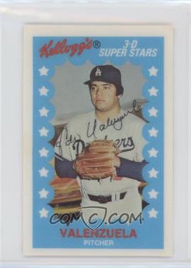 1982 Kellogg's 3-D Super Stars - [Base] #9 - Fernando Valenzuela