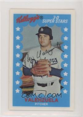 1982 Kellogg's 3-D Super Stars - [Base] #9 - Fernando Valenzuela