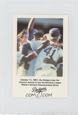 1982 Los Angeles Dodgers Los Angeles Police - [Base] #_NLWC - NL West Champions