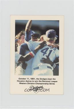 1982 Los Angeles Dodgers Los Angeles Police - [Base] #_NLWC - NL West Champions [Noted]