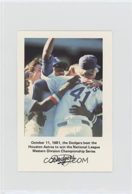 1982 Los Angeles Dodgers Los Angeles Police - [Base] #_NLWC - NL West Champions