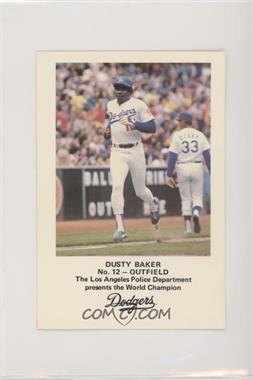 1982 Los Angeles Dodgers Los Angeles Police - [Base] #12 - Dusty Baker [Noted]