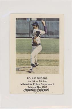 1982 Milwaukee Brewers Milwaukee Police - [Base] #34 - Rollie Fingers [Noted]