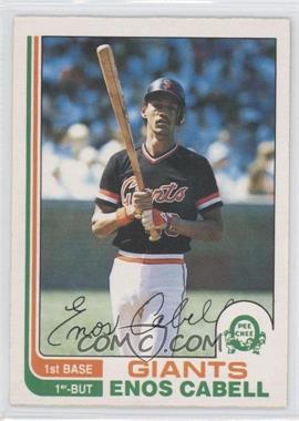 1982 O-Pee-Chee - [Base] #311 - Enos Cabell